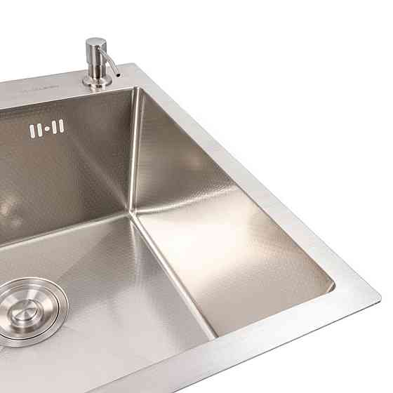 VALESO Кухонна мийка 50*50 нержавійка DECOR Valeso Handmade (сифон круглий, 3,0/0,8) Киев