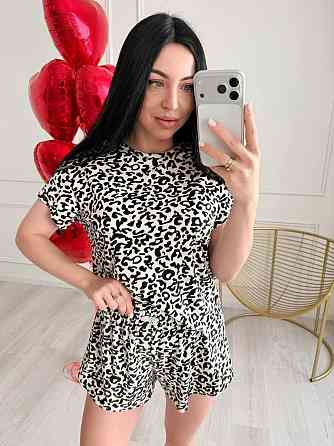 Женская стильная домашняя пижама с велюром Молочный 2 Одесса