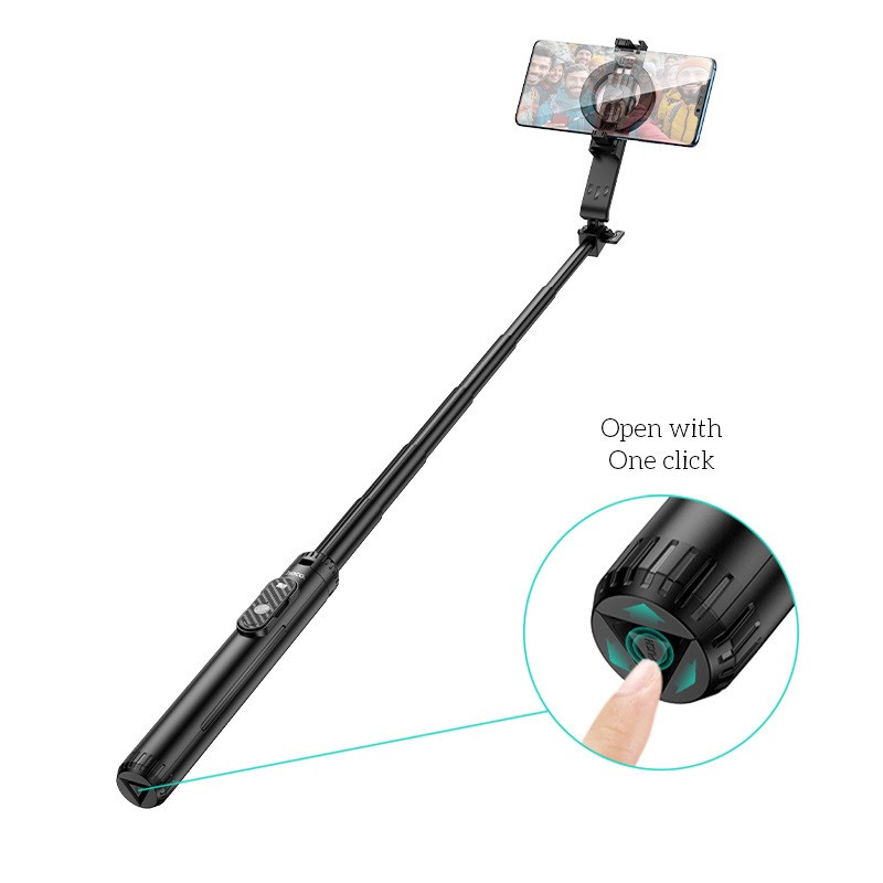 Селфі-монопод HOCO K25 Sherkhan magnetic aluminum alloy live broadcast holder Black Одеса - фото 6