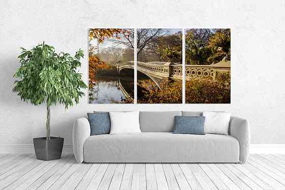 Модульна картина у вітальню/ спальню        Осінь       ART-052_3A Київ