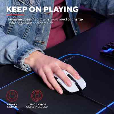 Мишка Trust GXT923 YBAR Wireless White (24889) Вінниця