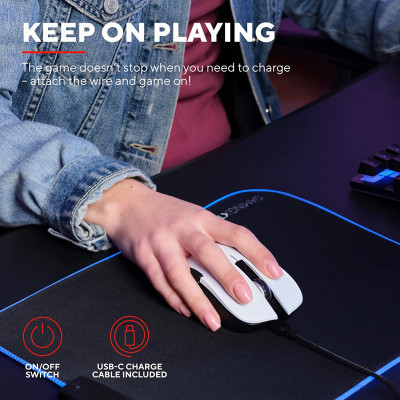 Мишка Trust GXT923 YBAR Wireless White (24889) Вінниця - фото 2