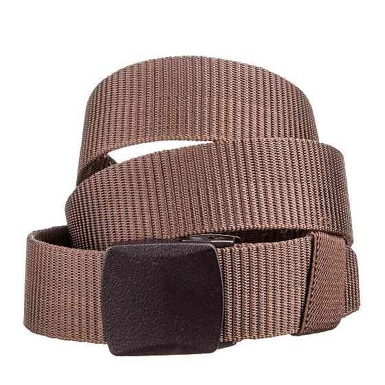 Тканевый мужской ремень Vintage 20229 Коричневый Киев