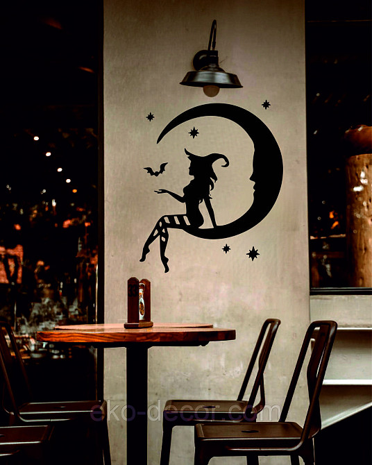 Декоративне настінне Панно «Відьма на місяці», Декор на стіну Київ - фото 7