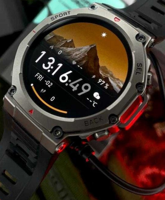Годинник з пульсометром Modfit Titan Force GPS Black вологозахист 5АТМ. Київ - фото 6