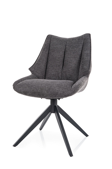 Стілець CODA BREGO чорний каркас/темно-сірий 18 Киев - изображение 3