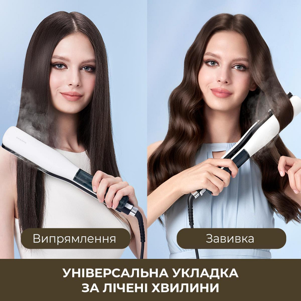 Праска (випрямляч) для волосся Dreame AuraSteam Straight White (AA01A) ( 25890 ) Харьков - изображение 11