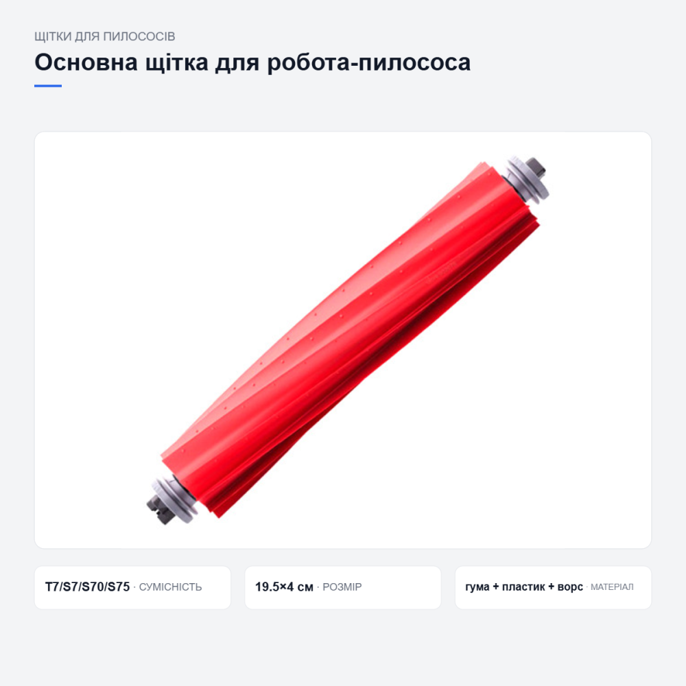 Основна щітка для Xiaomi Roborock Київ - фото 3