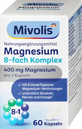 Mivolis Magnesium 8-fach Komplex Kapseln 60 St Міволіс Капсули магнієвого комплексу 8-кратного дії Львів - фото 1
