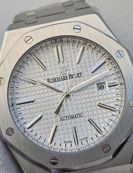 Швейцарський годинник Audemars Piguet Royal Oak Silver White. Харків - фото 1