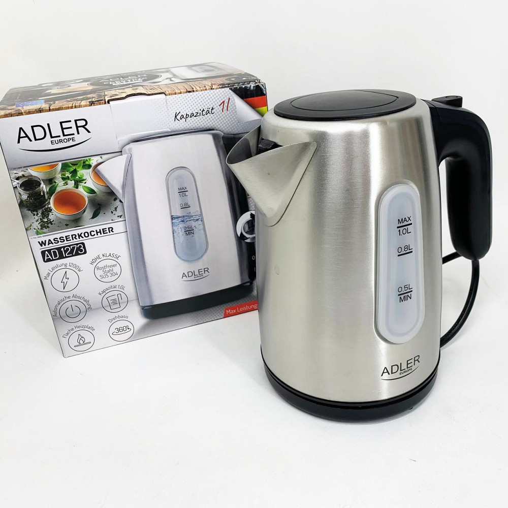 Современный электрический чайник, Чайники металлические из нержавеющей стали, Чайник дисковый GD-50 Львов - изображение 7