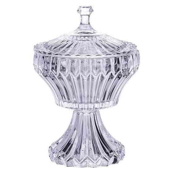 Цукерниця на ніжці з кришкою 17×27 см кругла HP-19-149RB Київ