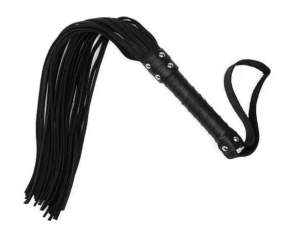 Флогер з натуральної шкіри Flirty Hard Leather - Black, BG-00002 Sex Aura Київ