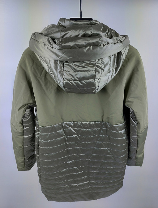 Демисезонная куртка хаки для девочек 146 Николаев - изображение 4