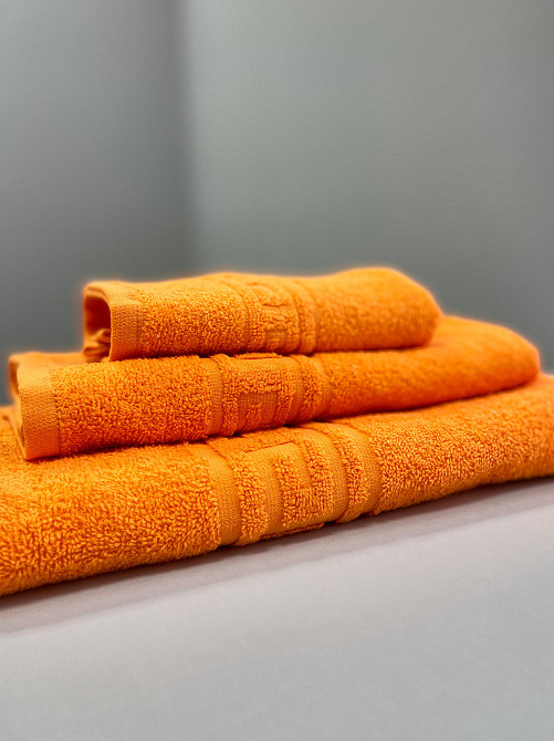 Махровое полотенце Ideal Textile Greek 33х60 см оранжевый (56860580) Черновцы - изображение 3