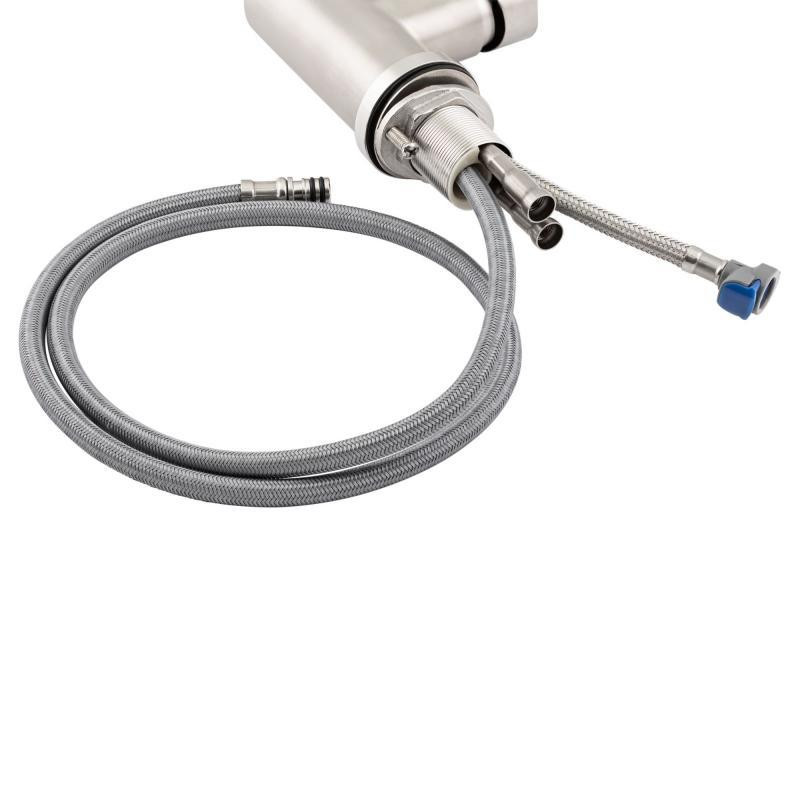 Смеситель для кухни Lidz Aria 015FL1 с выдвижным изливом (k35) LDARI015FL1NKS34944 Nickel Харьков - изображение 7