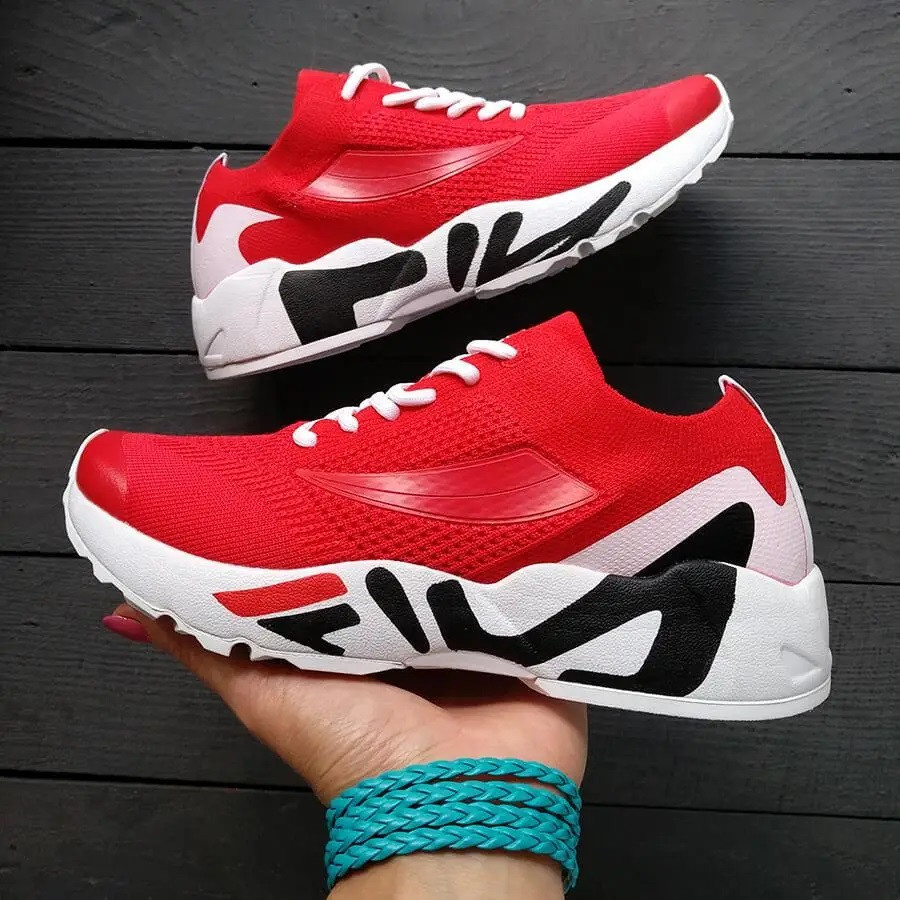 Кросівки FILA Червоні Жіночі Сіточка Філа Тканинні Легкі (розміри: 41,42,43) Дніпро - фото 2