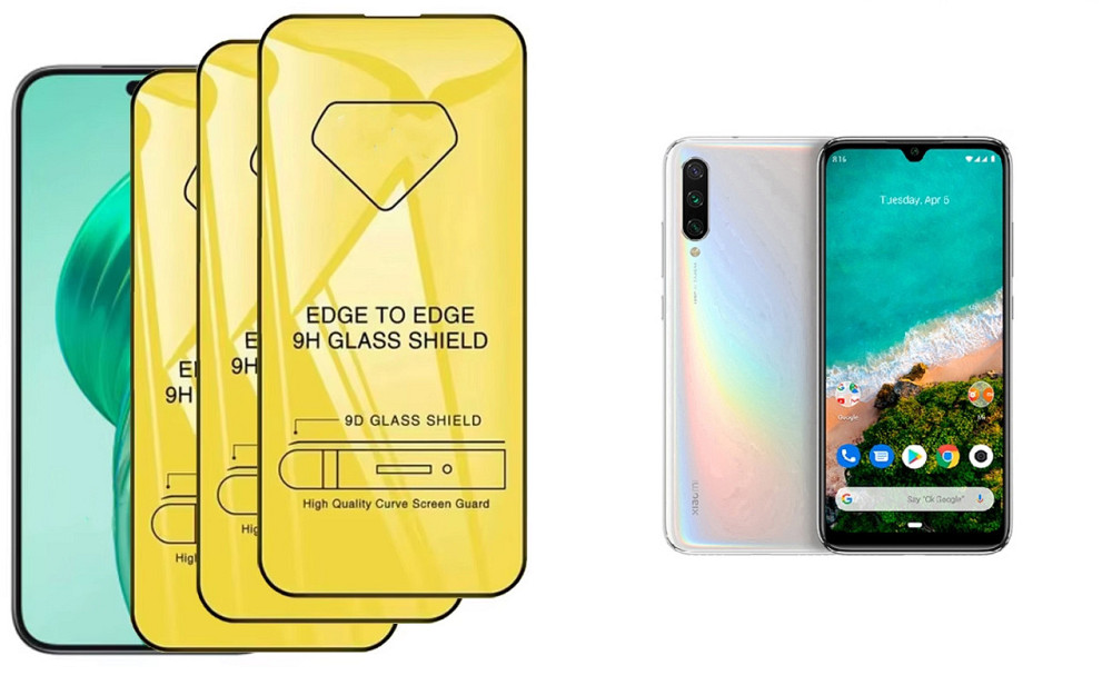 Защитное стекло DefenzoGlass для Xiaomi Mi A3 – двойная прочность Киев - изображение 1