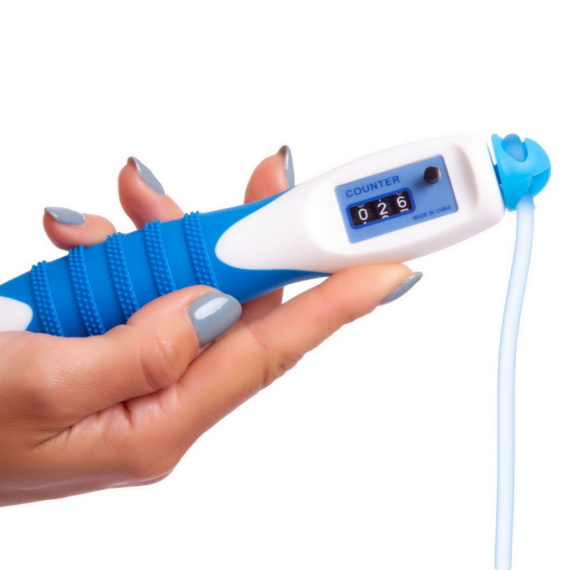 Скакалка со счетчиком и PVC жгутом JPL-1233 Вишнёвое - изображение 5