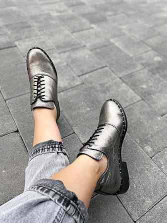 Черевики жіночі Sothby's темне-срібло натуральна шкіра 36р. (Б-552/2 3545) Коломия