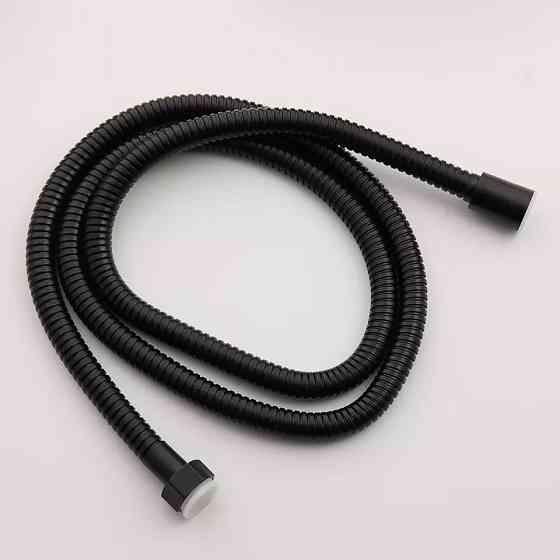 Смеситель напольный для ванной, латунный матовый душевой гарнитур 2в1 кран и душевая лейка Черный Каменец-Подольский