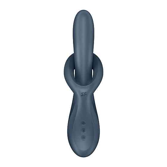 Вібратор з ротацією Satisfyer Heat Flex 4 Grey, підігрів до 39°C Sex Aura Київ