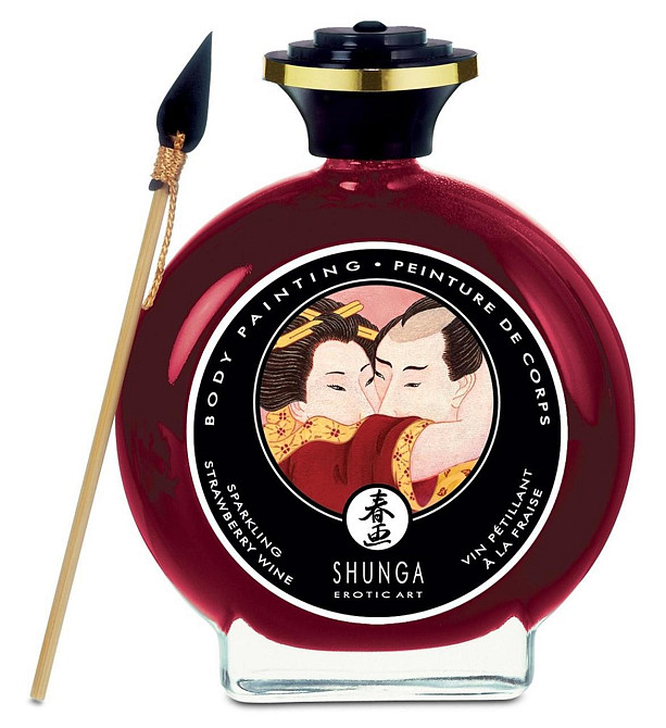 Фарба для тіла - Shunga Body Painting Strawberry Sparkling Wine Sex Aura Київ - фото 1