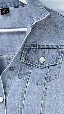 Джинсовая куртка женская оверсайз с бахрамой р 42-46 Харьков