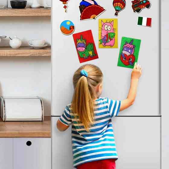 Детский набор для творчества картины с песка 9 в 1 KP-005 с магнитами Винница