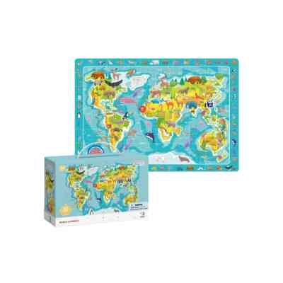 Пазл DoDo обсерваційний Мапа світу Тваринки (300133) Вінниця