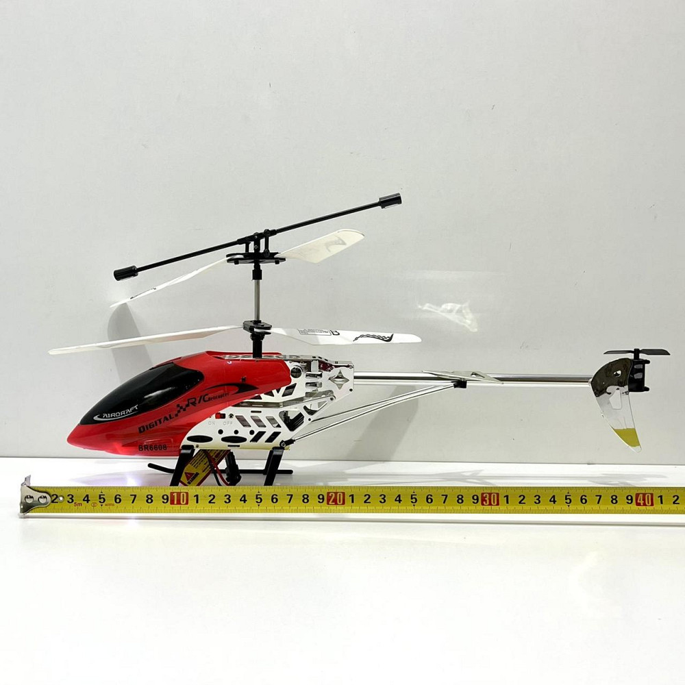 Вертоліт на радіокеруванні з гіроскопом підсвічування пульт Червоний (BR6608) Чернигов - изображение 4