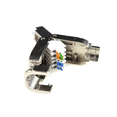 Конектор Eserver RJ45 cat.6A FTP 8P8C, безінструментальний (WT-6084-FTP) Вінниця - фото 4