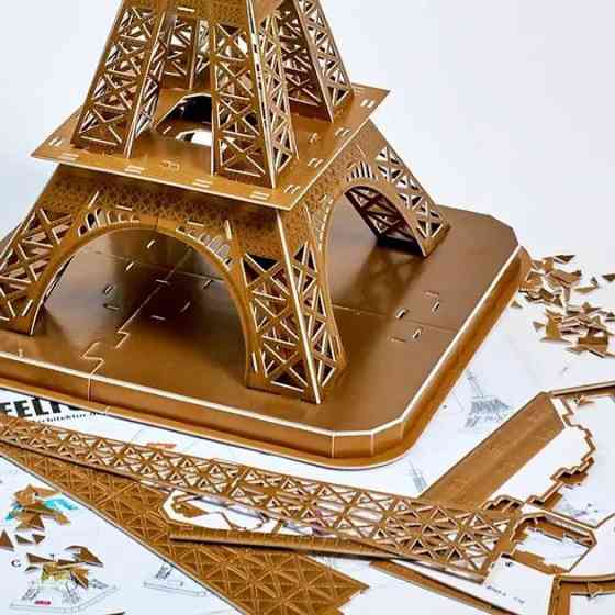 Пазлы 3D Эйфелева башня трехмерный конструктор-головоломка для детей и взрослых Magic Puzzle 78x35.2x38.2 см Каменец-Подольский