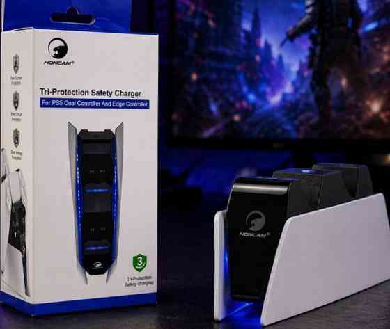 Зарядка для геймпада – PS5 DualSense чарджер джойстика док-станція Харків