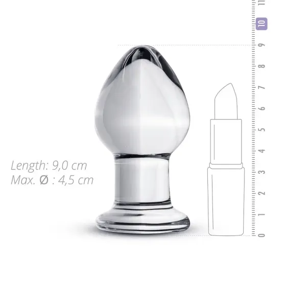 Скляна анальна пробка Gildo Glass Buttplug No. 26 Львів