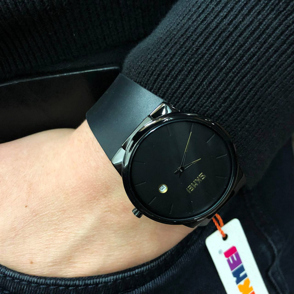 Классические часы на руку для мужчин SKMEI 1509BK, Наручные брендовые часы наручные мужские UQ-55 Львов - изображение 1