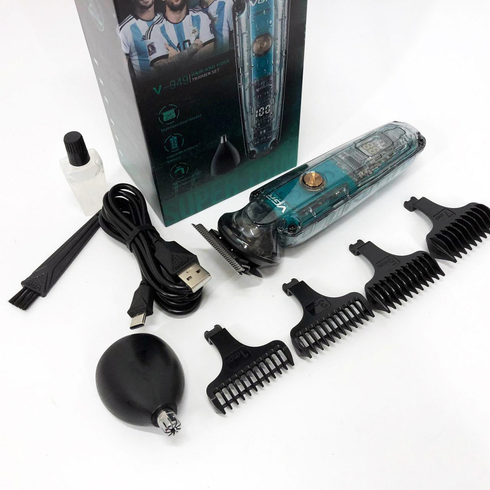 Машинка для стрижки волос с акамулятором VGR, Электрическая машинка с насадкой для бороды WF-79 Львов - изображение 5