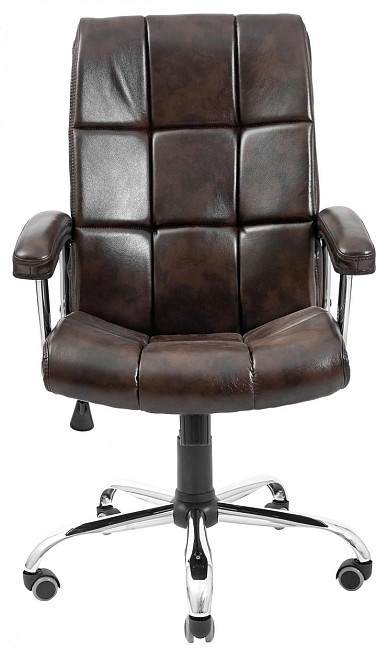 Офісне Крісло Керівника Richman Arizona Titan Dark Brown Хром М1 Tilt Коричневий Київ - фото 2