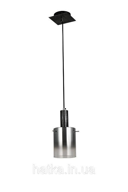 Підвісний світильник G 07459/1P матовий чорний сріблястий хром Київ - фото 2