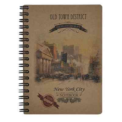 Блокнот Buromax spiral side, А6, 80sheets, KRAFT, square, assorted (BM.2483) Винница