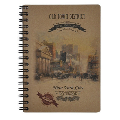 Блокнот Buromax spiral side, А6, 80sheets, KRAFT, square, assorted (BM.2483) Винница - изображение 1