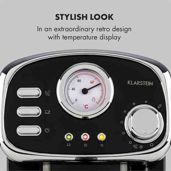 Еспресо-машина Espressionata Gusto 1100 Вт, тиск 15 барів, чорний, чорний (Німеччина, читати опис) Рівне