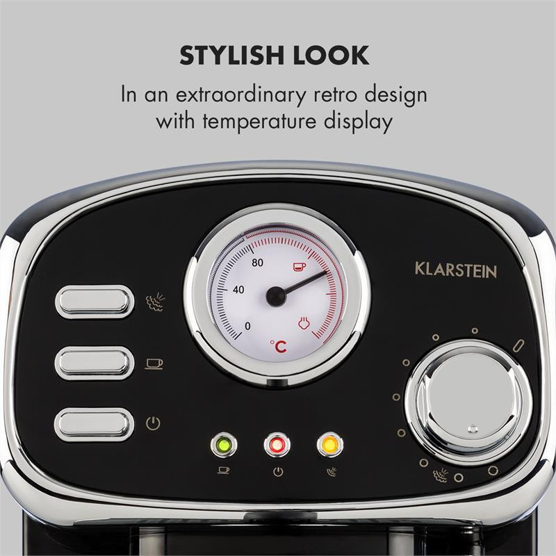 Еспресо-машина Espressionata Gusto 1100 Вт, тиск 15 барів, чорний, чорний (Німеччина, читати опис) Рівне - фото 3