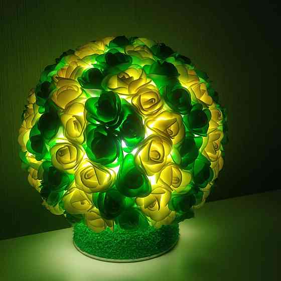 Світильник-нічник "Букет жовто-салатових троянд" Дніпро