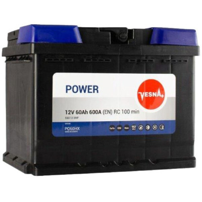 Акумулятор автомобільний Vesna 60 Ah/12V Power (415 162) Вінниця - фото 1