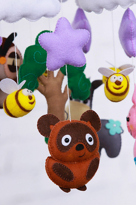 Музичний мобіль WoolyFox «В гостях у Вінні» з 35 мелодіями Київ - фото 4