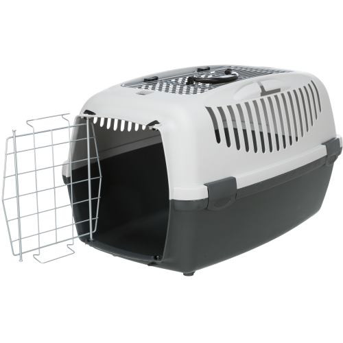 Контейнер-переноска Trixie для собак и кошек Capri 3 Open Top весом до 12 кг серая пластик размер S 40x38x61 см Киев - изображение 2