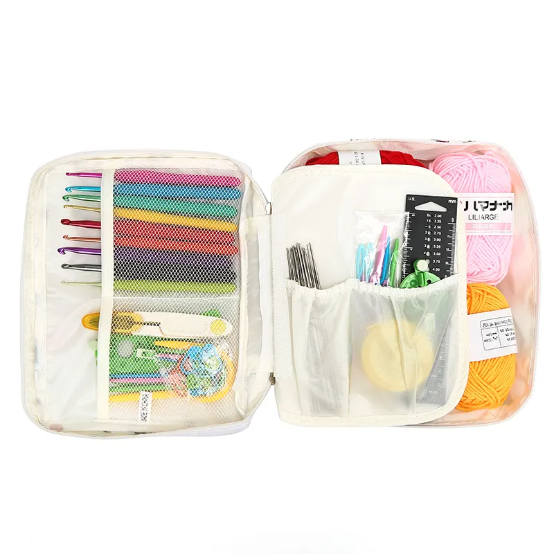 Набор для вязания крючком в косметичке, белого цвета Каменец-Подольский - изображение 4