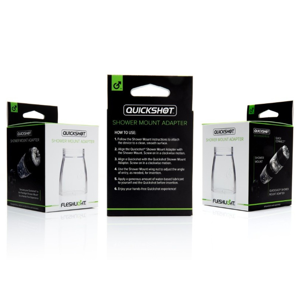 Адаптер-крепление для соединения с мастурбатором Quickshot Shower Mount Adapter (RP) Sex Aura Киев - изображение 5