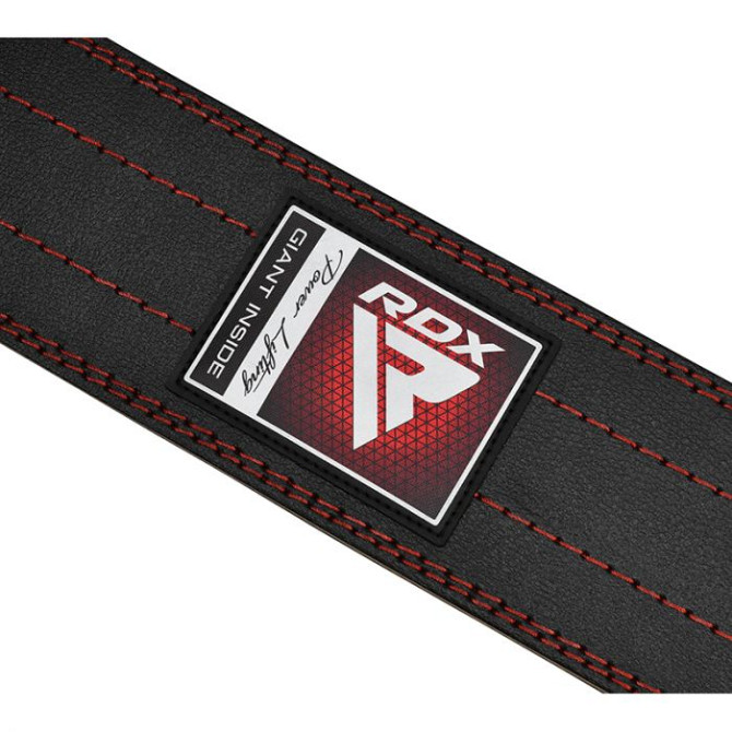 Пояс для важкої атлетики RDX Leather Black L Каменское - изображение 5